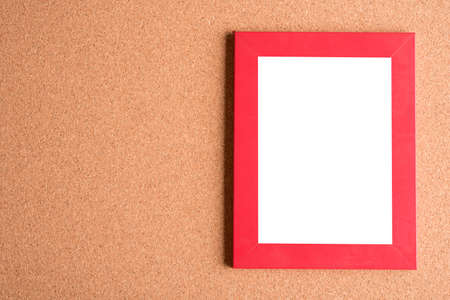 blank frame on wooden table