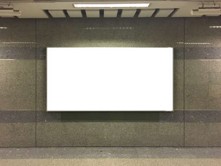 blank sign on public side walk