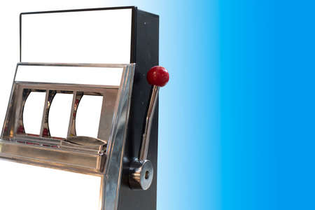 slot machine with beautiful backgroundの写真素材