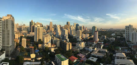city skyline in panorama