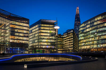 The Shard, London seen from River Thamesのeditorial素材