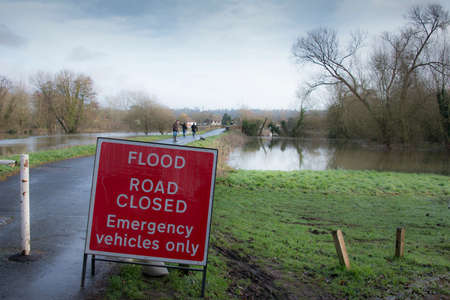 UK Winter Floods of 2014 in Cookham Village