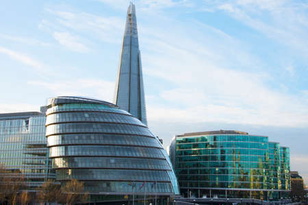The Shard, London seen from River Thamesのeditorial素材