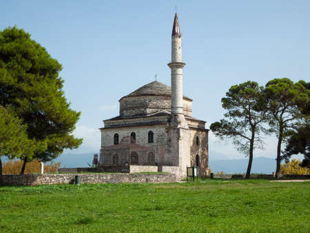 Historic Greek mosque at Ioaninna Greeceの写真素材