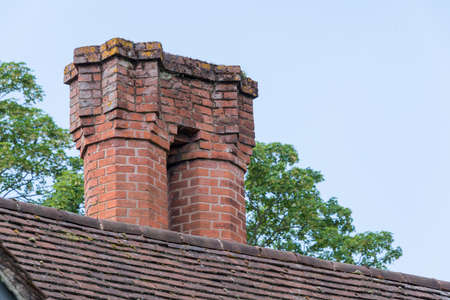 British tudor period chimney stackの写真素材