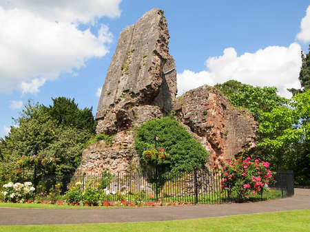 Bridgnorth castle ruins, Brignorth, Shropshire UK.のeditorial素材