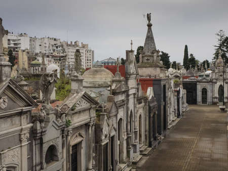 Buenos Aires, Argentina  - 19th October 2015: La Recoleta Cemetary.のeditorial素材