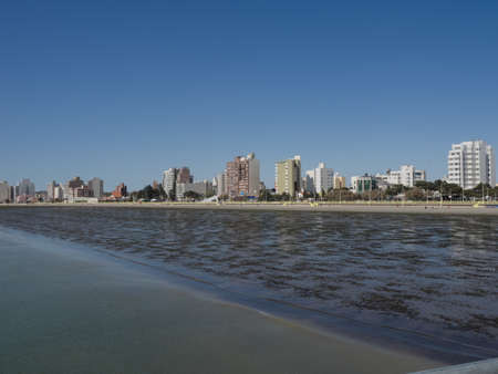 Puerto Madryn, Argentina - 26th October 2015: The town  in spring popular with people whale watchingの写真素材