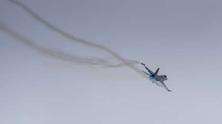 F16 fighter jet aircraft in flight