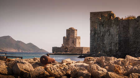 Methoni Castle, Messini, Greece.の素材 [FY31064428456]