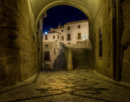 Under the Church of the Incarnation in Alhama de Granada, Andalucia, Spain.の写真素材