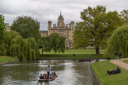 Cambridge, UK - 1st May 2017: View of the university city of Cambridge in the UKのeditorial素材
