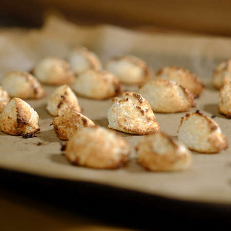 coconut macaroonsの写真素材