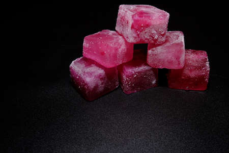 colorful ice cubes