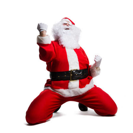 Santa Claus rejoicing の写真素材