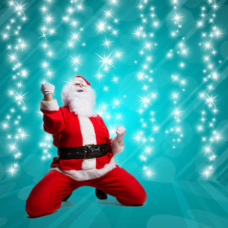 joyful Santa Clausの写真素材