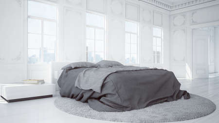 rendered classic bedroomの写真素材