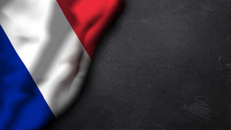 france flag on a chalkboardの写真素材