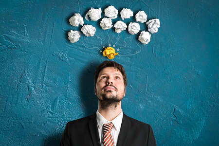 businessman having an idea