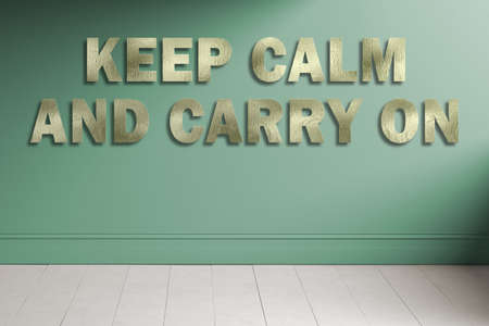 motivational message on a wallの写真素材