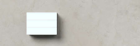 empty lightbox for own message on concrete background - 3d illustration