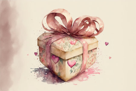 a valentine's day illustraion, generative aiの素材