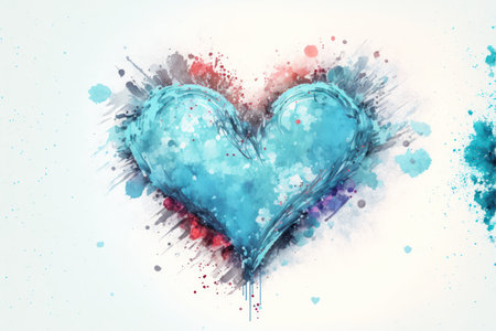 colorful valentine's day illustraion, generative aiの素材