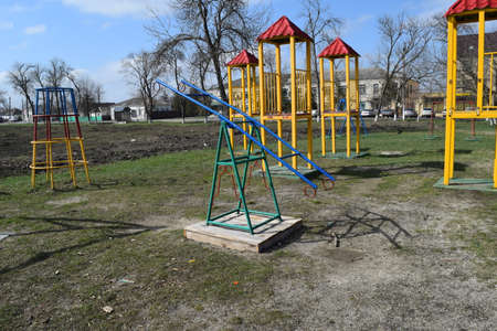 The Children's play house in a yard