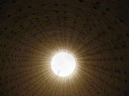Torch of the closed type, look from within. An asbestine covering in a torch.の写真素材