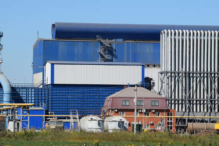 Waste recycling plant. Big plant for processing of household waste in Krasnodar Krai.