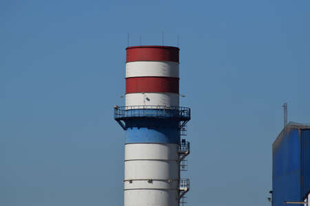 Waste recycling plant. Big plant for processing of household waste in Krasnodar Krai.の写真素材