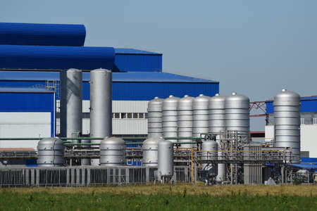 Waste recycling plant. Big plant for processing of household waste in Krasnodar Krai.