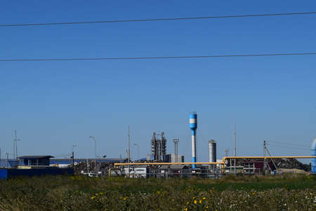 Waste recycling plant. Big plant for processing of household waste in Krasnodar Krai.