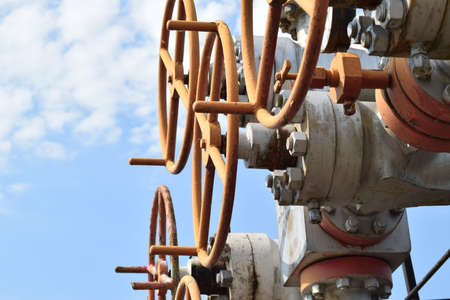 Oil well. The equipment and technologies on oil fields.の写真素材