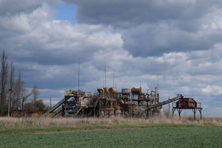 Old abandoned factory. Abandoned production of essential oils.の写真素材