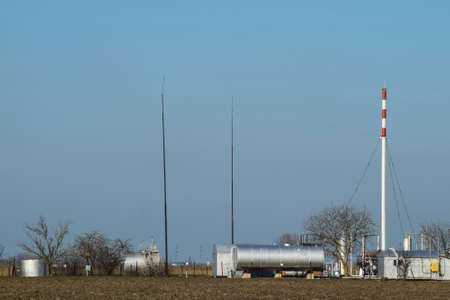 Oil and gas equipment. Separation station for oil and gas treatment.の写真素材