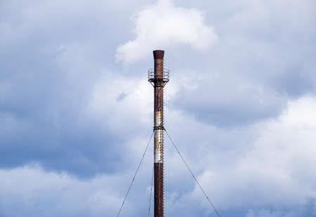 Smoke duct of the plant. Pipe boilerの写真素材