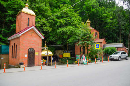 Holy Hand, Russia - June 24, 2017: Orthodox church in the village of Holy Pen. Sights of the Krasnodar Territory.のeditorial素材