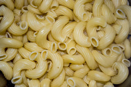 Boiled macaroni from durum wheat. Garnish to the second dish