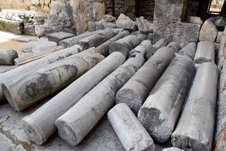 The building of the Church of St. Nicholas in Turkey, Demre. Walls, antique columnsの写真素材