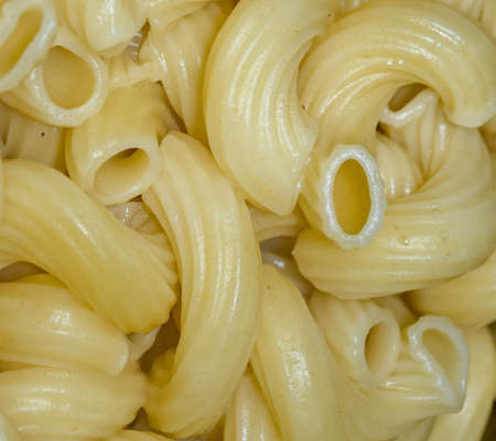Boiled macaroni from durum wheat. Garnish to the second dish