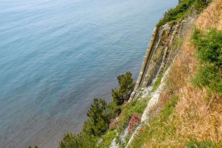 Seascape, view from the cliff, Tsemes bay near Novorossiysk.