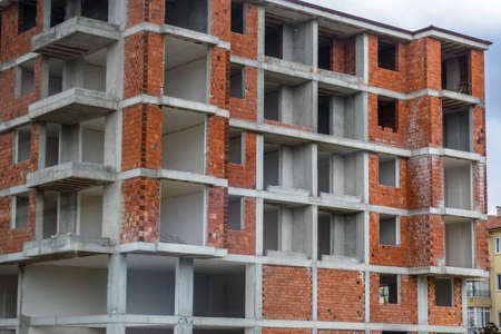 Construction of new high rise residential buildings.