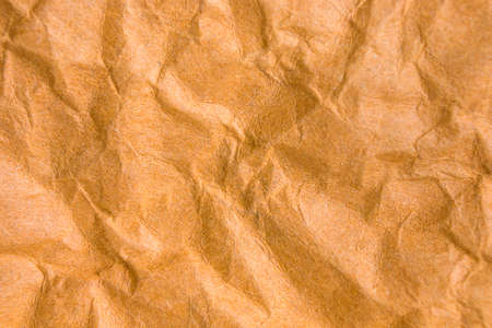 background and texture of brown crumpled paper