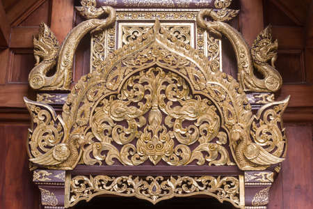 Art pattern in Temple Chiang Mai Thailand (Wat Ram Poeng )の写真素材