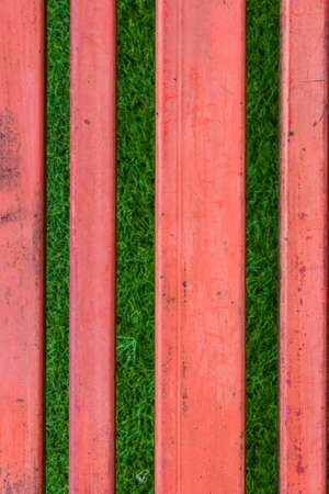 Structure of steel grandstand,steel stand cheer painted colorの写真素材