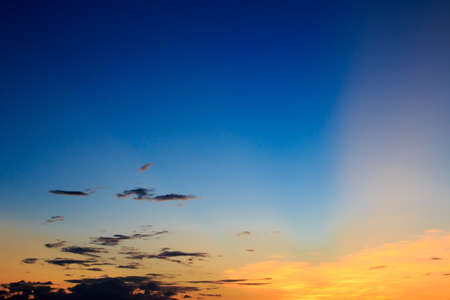 beautiful colorful sky and cloud in twilight time backgroundの写真素材