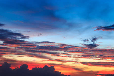 beautiful colorful sky and cloud in twilight time background