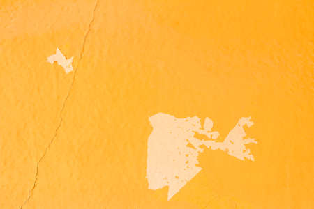 Abstract Old Yellow Grunge Cement Wall for texture background