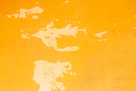 Abstract Old Yellow Grunge Cement Wall for texture background